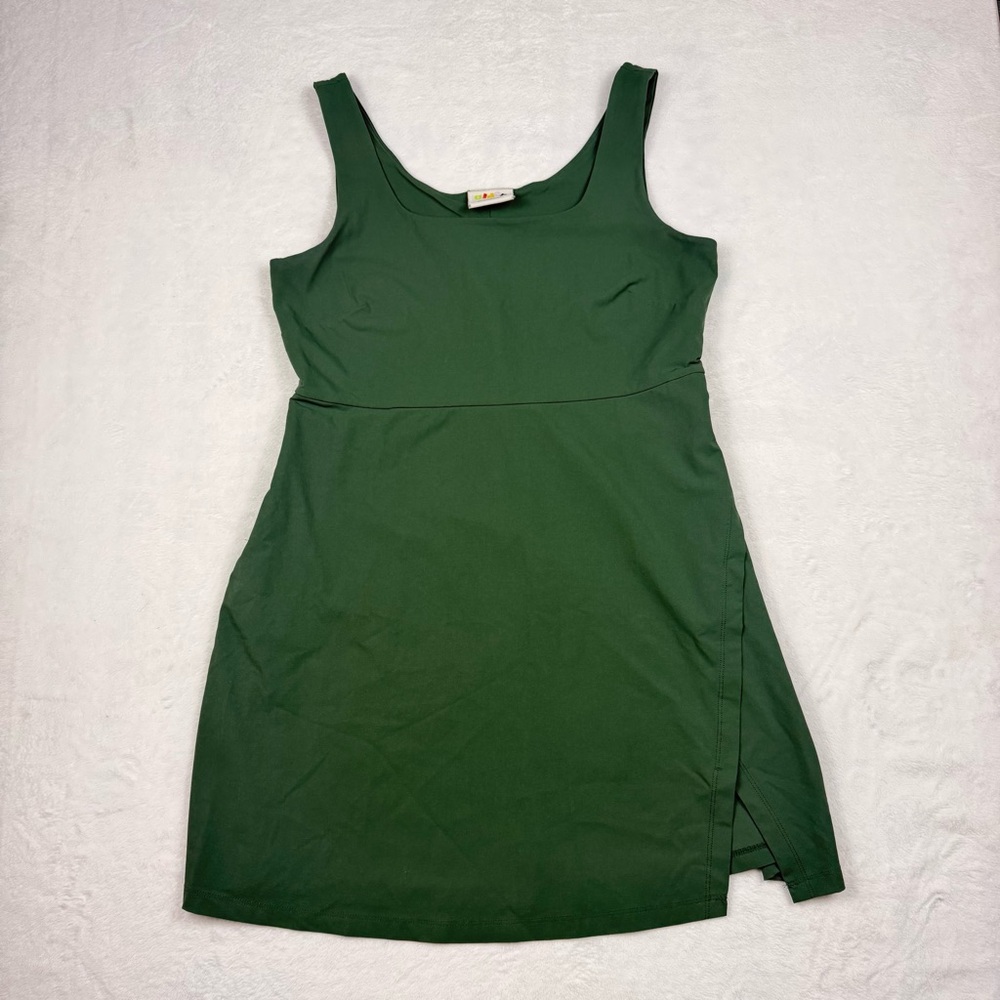 Alder Get Dirty Dress 2.0 Stretchy Sleeveless Summer Dress Green Women’s Medium